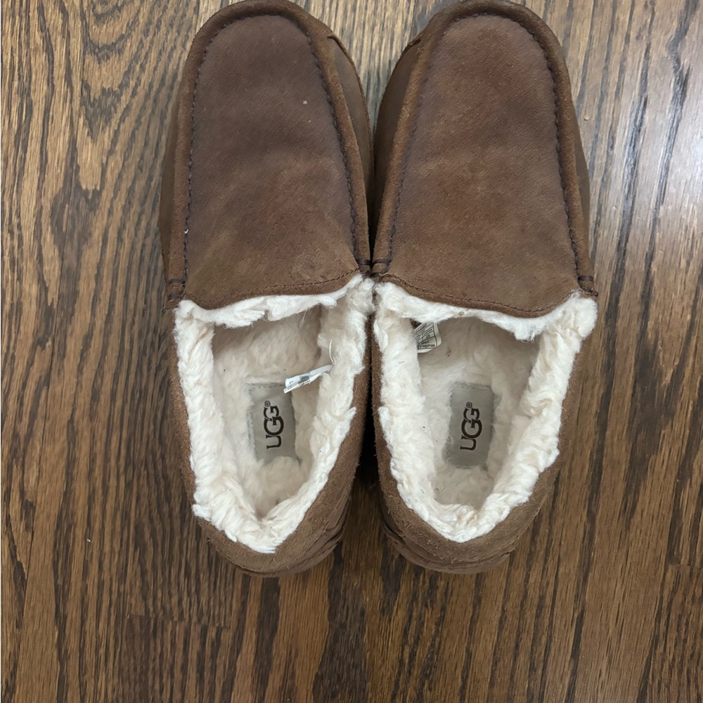 UGG Men's Tan Loafers with Cozy Lining